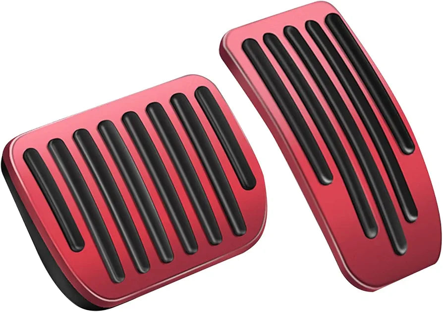 Foot Pedal Pad Replacement Anti Slip Aluminum Pedal Covers Compatible with Tesla Model 3 Model Y 