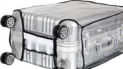 MAODUV Suitcase Cover Protectors Clear PVC Luggage Cover for Wheeled Suitcase Waterproof Travel Suitcase Cover size 28