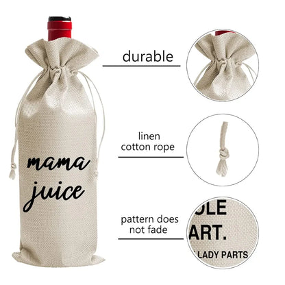 Mom Juice Wine Bag, Mom Birthday Gifts, mom Wine Bag, Mom Gifts, Gift Ideas for Mom, New Mom Gifts, Mothers Gifts for Mom from Daughter Son