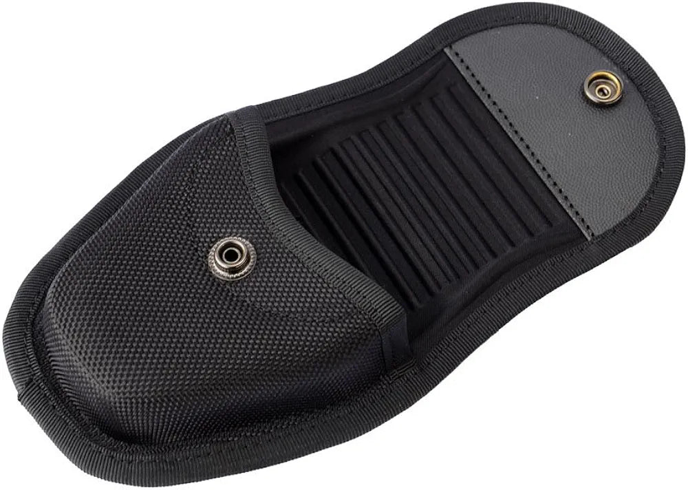 TTGTACTICAL Hidden Snap Handcuff Case Law Enforcement Military Standard Cuff Pouch with Belt Loop Black