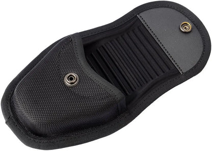 TTGTACTICAL Hidden Snap Handcuff Case Law Enforcement Military Standard Cuff Pouch with Belt Loop Black