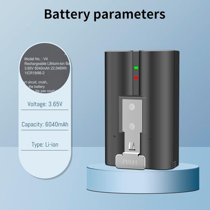1-Pack  Ring V4 Rechargeable Lithium-ion Replacement Battery(6040mAh)
