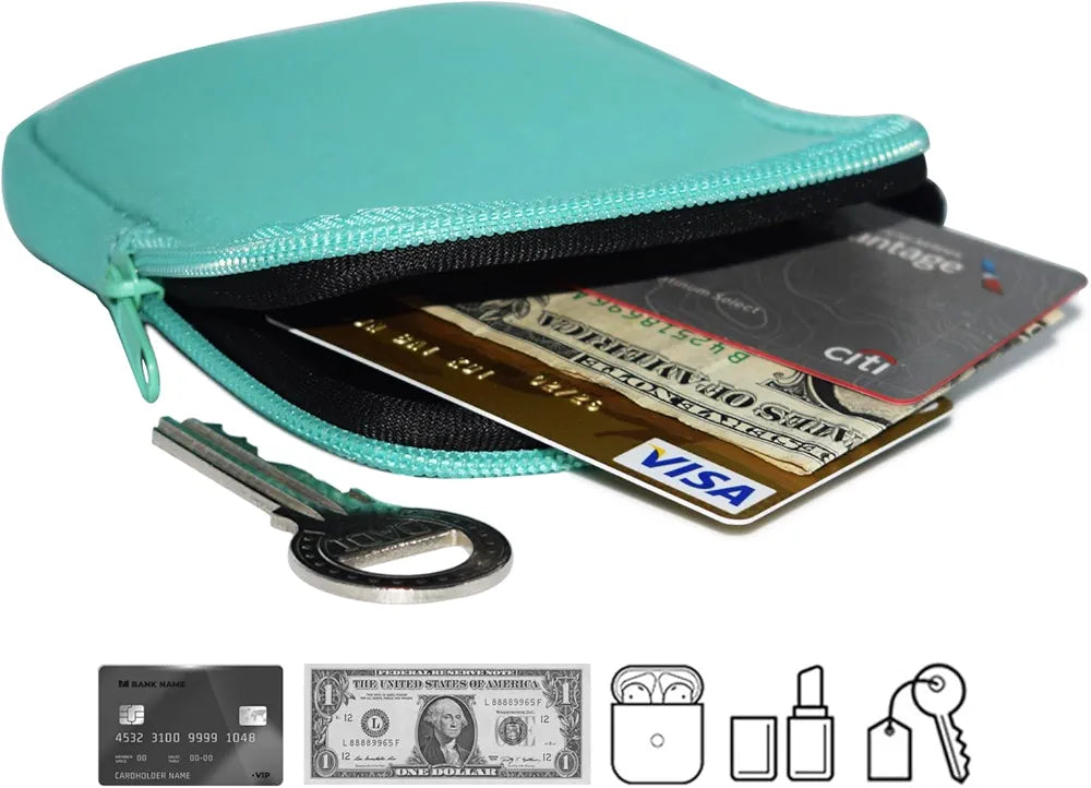 TEGOOL Water Bottle Pouch, Compatible with Stanley Quencher Adventure 40oz & Fit for Stanley IceFlow 20oz 30oz,Handheld Pocket for Safely Carry Cards Keys, Wallet, Earphone etc. Daily Necessities