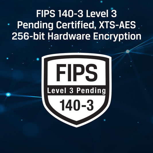 Kingston Ironkey Keypad 200 16GB Encrypted USB | Alphanumeric Keypad | Multi-Pin Access | XTS-AES 256-bit | FIPS 140-3 Level 3 Certified | Brute Force & BadUSB Protection | IKKP200/16GB,Blue