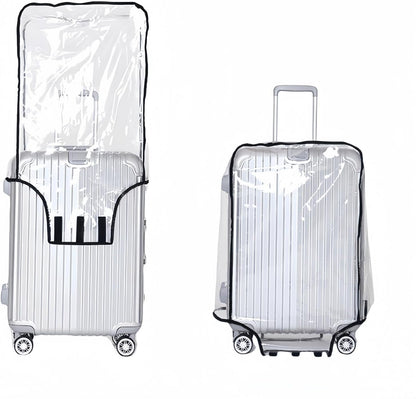 MAODUV Suitcase Cover Protectors Clear PVC Luggage Cover for Wheeled Suitcase Waterproof Travel Suitcase Cover size 28