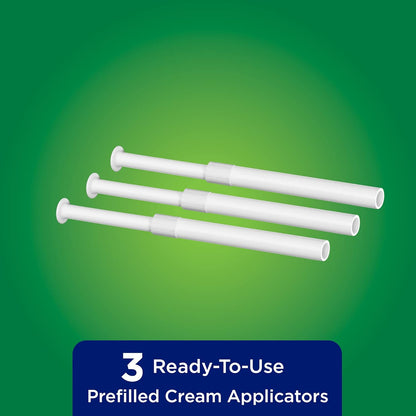 Amazon Basic Care Miconazole Nitrate Vaginal Cream , 3-day Yeast Infection Treatment for Women, 0.18 ounce - 3 count