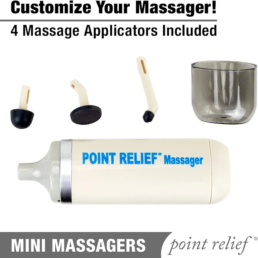Point Relief 14-1050 Mini Massager for Handheld Targeted Massage Therapy Relieve Muscle Pain