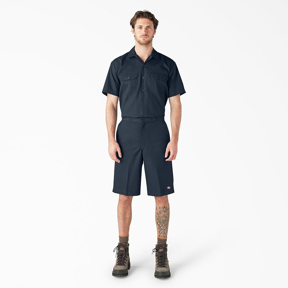Dickies Men’s 13-Inch Loose Fit Work Shorts – Durable Outdoor Uniform Shorts with Multi-Pockets for Men on The Job