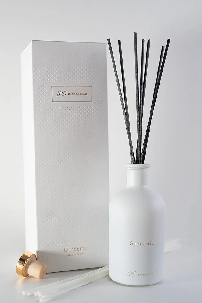 Enchanting Gardenia Home Fragrance & Diffuser Set - Luxurious Scent with Gift Box | Perfect Home Office & Air Freshener