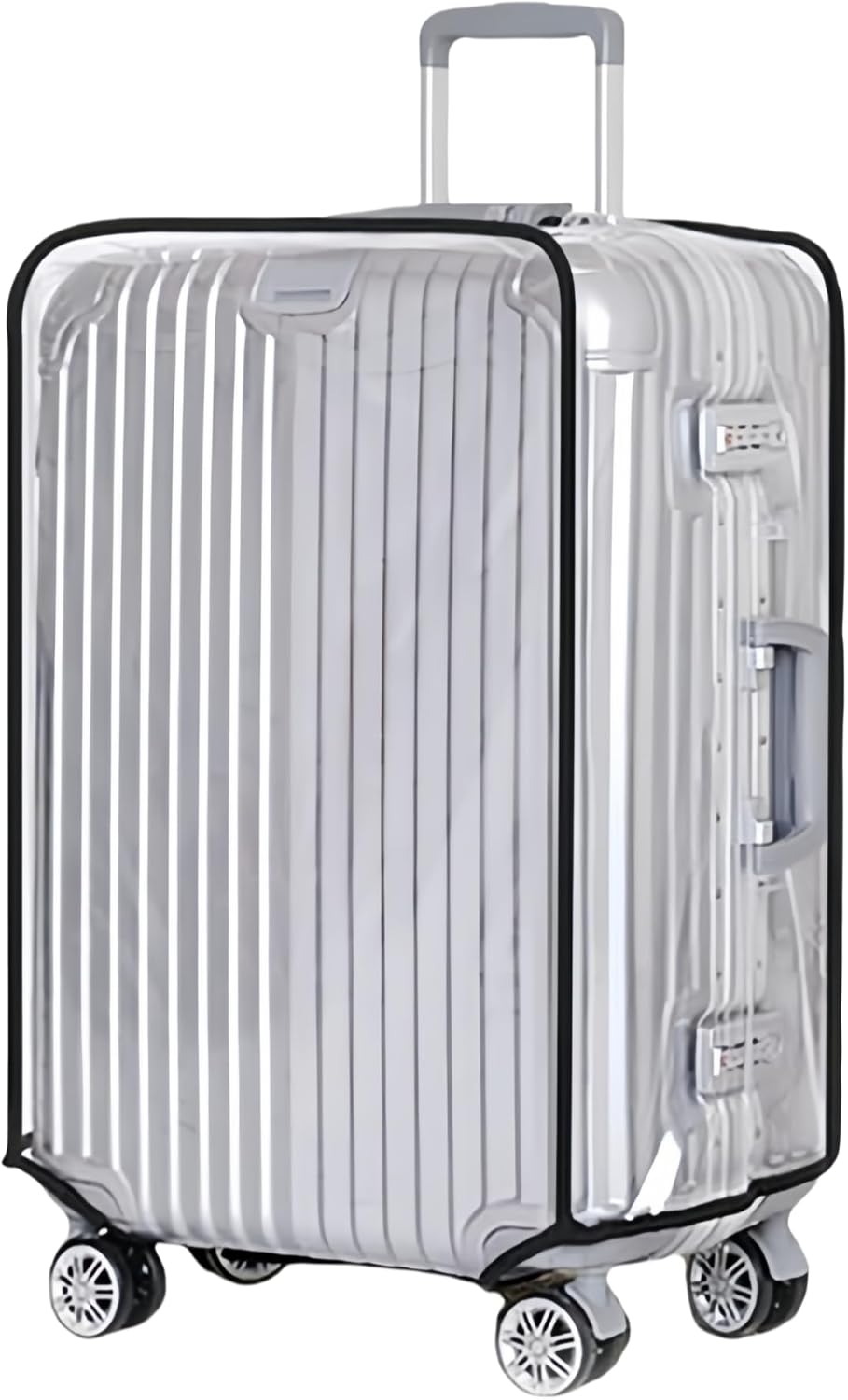 MAODUV Suitcase Cover Protectors Clear PVC Luggage Cover for Wheeled Suitcase Waterproof Travel Suitcase Cover size 28