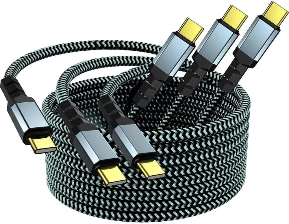 USB C to USB C Cable 3/6/9ft 60W3A Fast Charging Cord Compatible with MacBook Pro,iPhone15/15Pro/15ProMax,iPad Mini6/Pro20/23,iPad Air4,GalaxyS21/S23