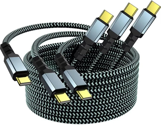 USB C to USB C Cable 3/6/9ft 60W3A Fast Charging Cord Compatible with MacBook Pro,iPhone15/15Pro/15ProMax,iPad Mini6/Pro20/23,iPad Air4,GalaxyS21/S23
