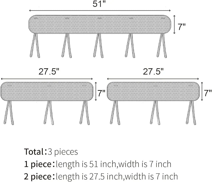 3PC Soft Grey Teething Edge & Corner Crib Rail Covers - Protect Your Baby & Crib