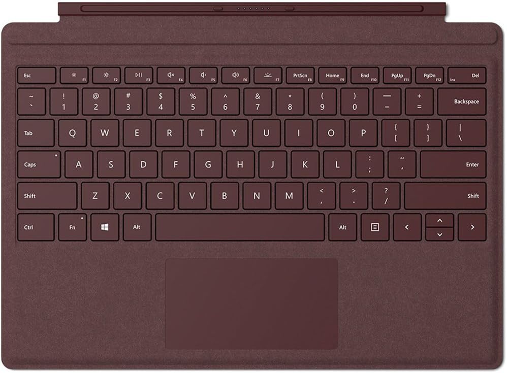 Microsoft Surface Pro Signature Type Cover Burgundy FFP-00041 Pre-Owned Like New.