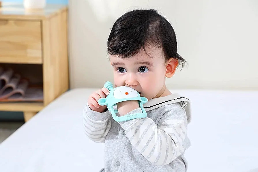 COZYPANDA Baby Teether, Teething Toys for Babies 0-6 Months, Never Drop Baby Teething Toys Silicone, Infant Toys, Teething Pacifier, Baby Chew Toys for Teething Relief, BPA Free
