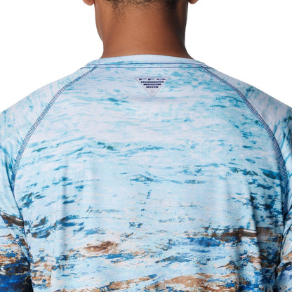 COLUMBIA MENS PFG PERFORMANCE WATER PRINT LONG SLEEVE TEE XL