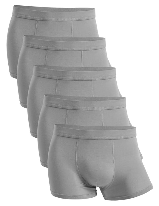 Youlehe Men's Ultra-Soft Bamboo Viscose Boxer Briefs - Comfortable & Stretchy Trunks (Multi-Pack)