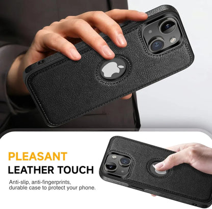 Classy Design Luxury Leather Phone Case for iPhone 13 Non-Slip Grip Full Body Ultra Slim Protective Case  