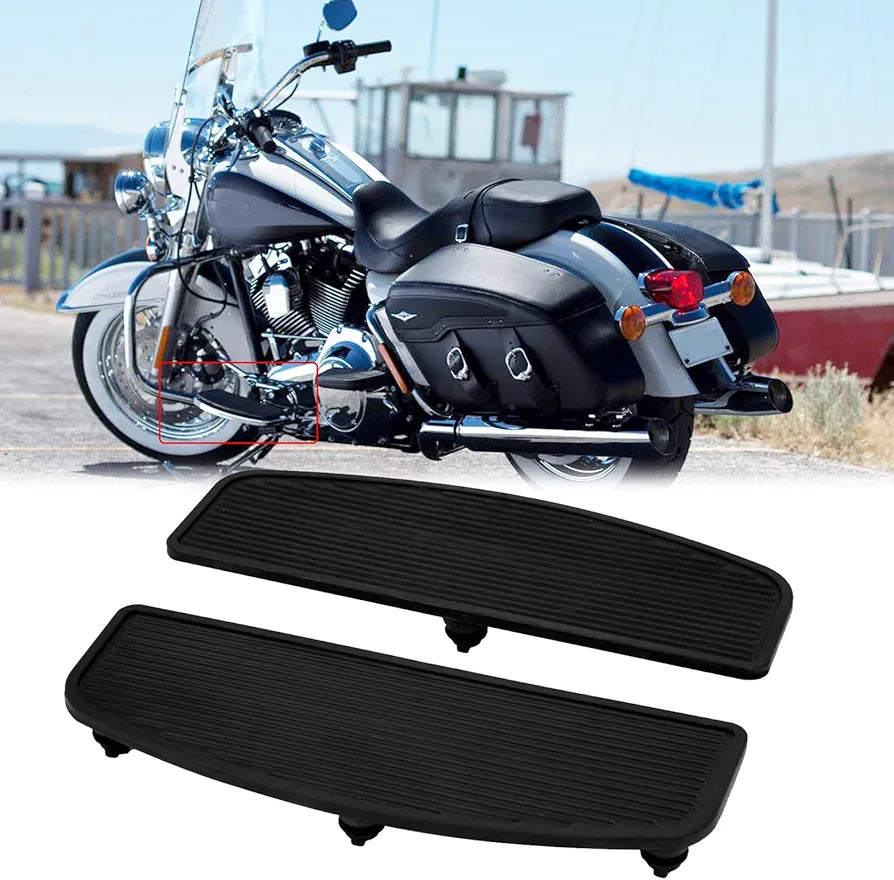 Rich Choices Front Rubber Rider Insert Footboard Floorboard Foot Peg Footrest Pad Compatible with Harley Touring Softail Road King Electra Glide 1986-2023