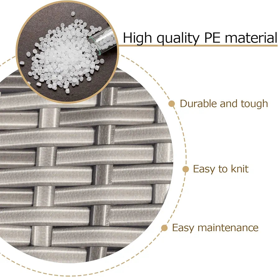 Andals 230 ft Patio Furniture Wicker Repair Kit Synthetic Rattan Material for Patio Chair Sets Replacement DIY Garden Patio Furniture Sofa Table 