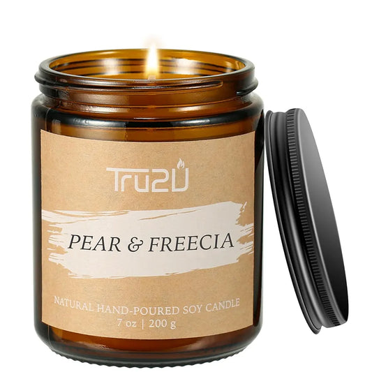Hand-Poured Scented Jar Candle - Pure Natural Soy Wax, Carefully Selected Scents for Every Scene, 100% Cotton Lead-Free Wick 