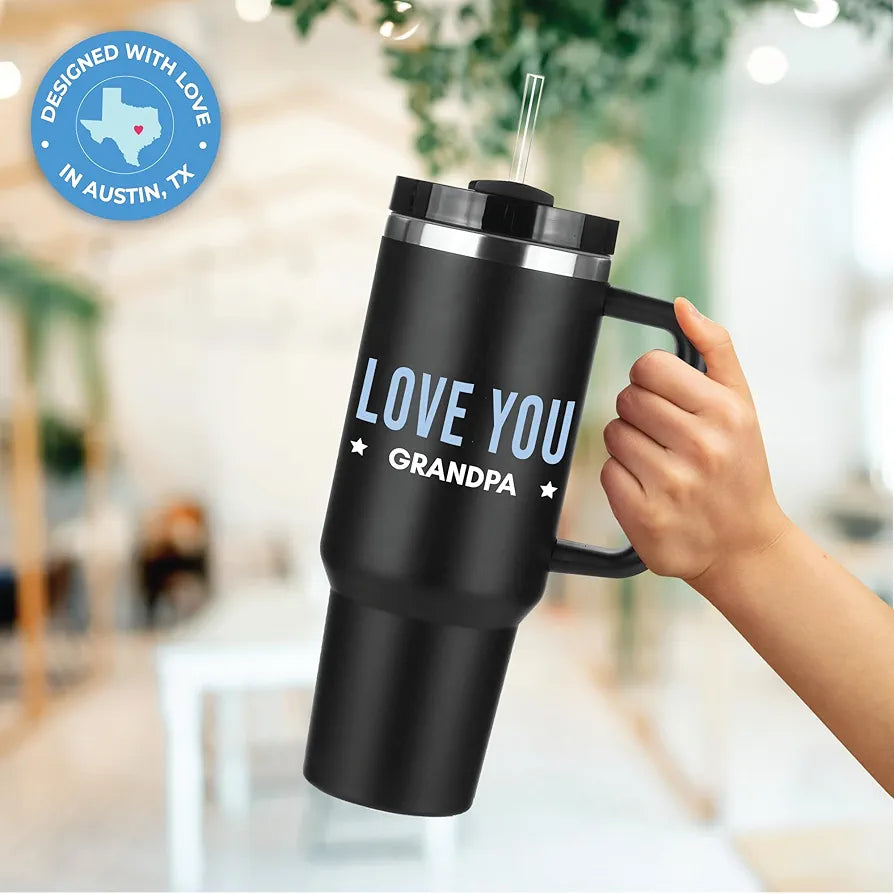 Grandpa 40oz Tumbler - Best Gifts for Grandfathers, Father's Day, Birthday Presents