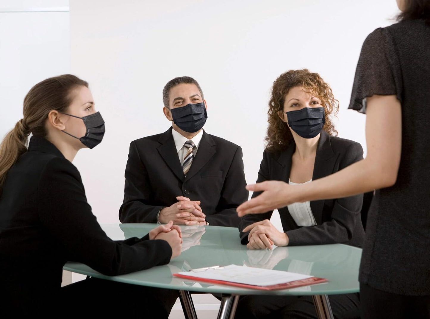 Albatross Health New England Disposable 3 ply Face Masks Pack of 50 pcs/box, Black