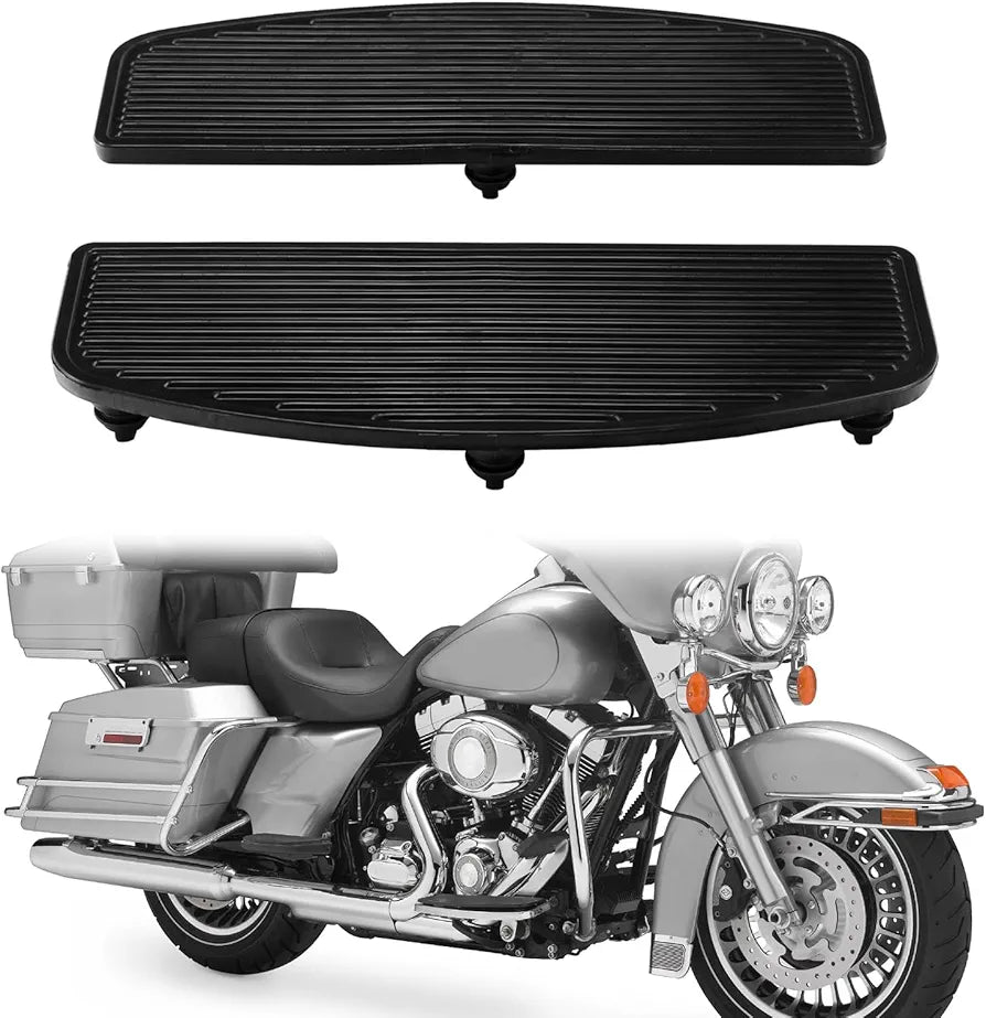 Rich Choices Front Rubber Rider Insert Footboard Floorboard Foot Peg Footrest Pad Compatible with Harley Touring Softail Road King Electra Glide 1986-2023
