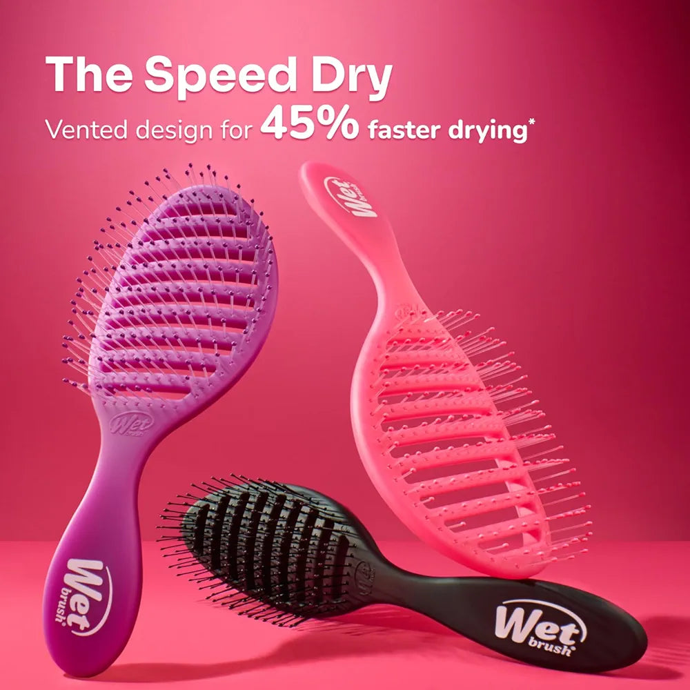 Wet Brush Speed Dry - Sky Blue Vented Hair Brush for Fast Drying & Detangling