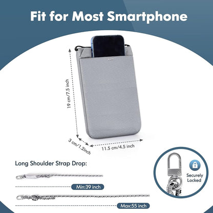 Mini Phone Purse Bag - Nylon Wallet & Crossbody Bags for Women with Adjustable Strap, Credit Card Slot, RFID & Waterproof