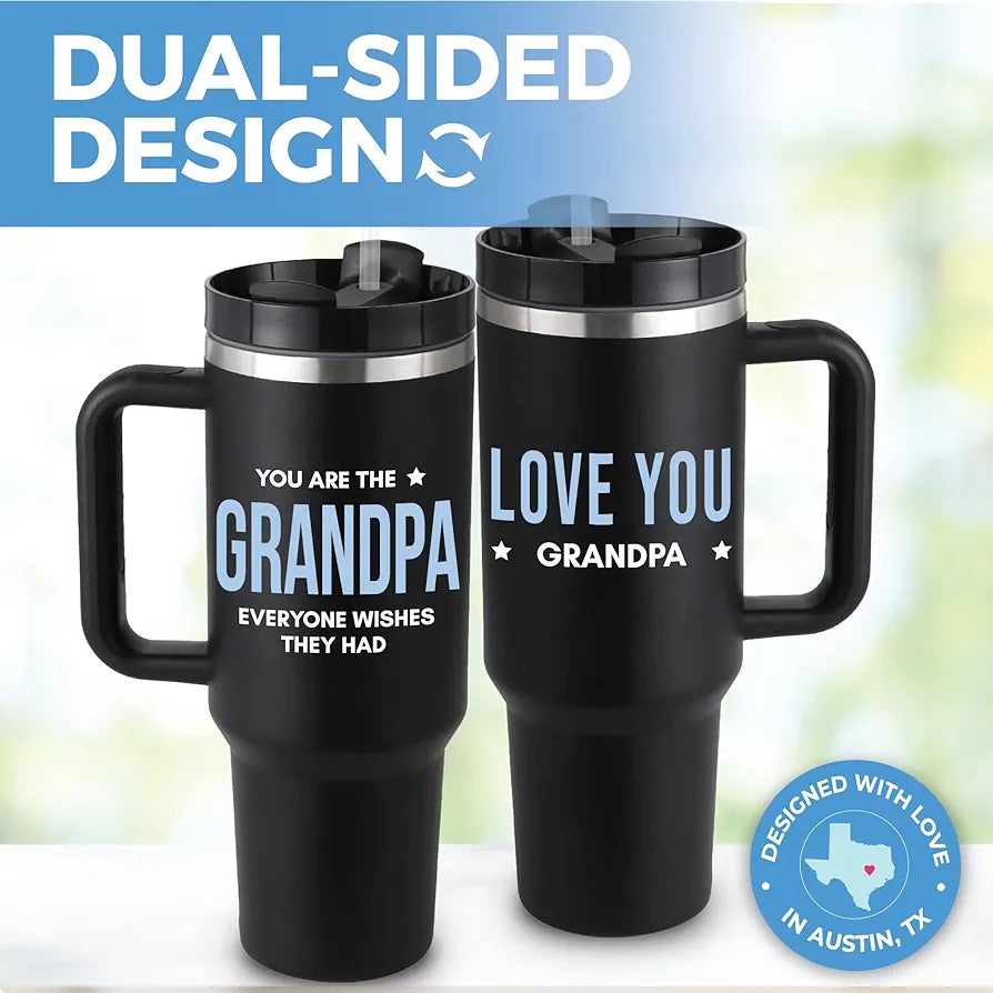 Grandpa 40oz Tumbler - Best Gifts for Grandfathers, Father's Day, Birthday Presents
