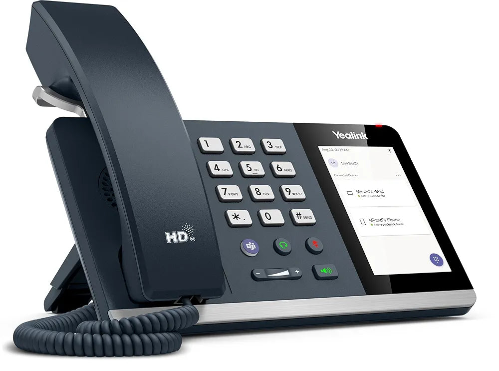 Yealink MP50 IP Phone for Teams - Corded, 4" Touchscreen, USB Hub, Bluetooth