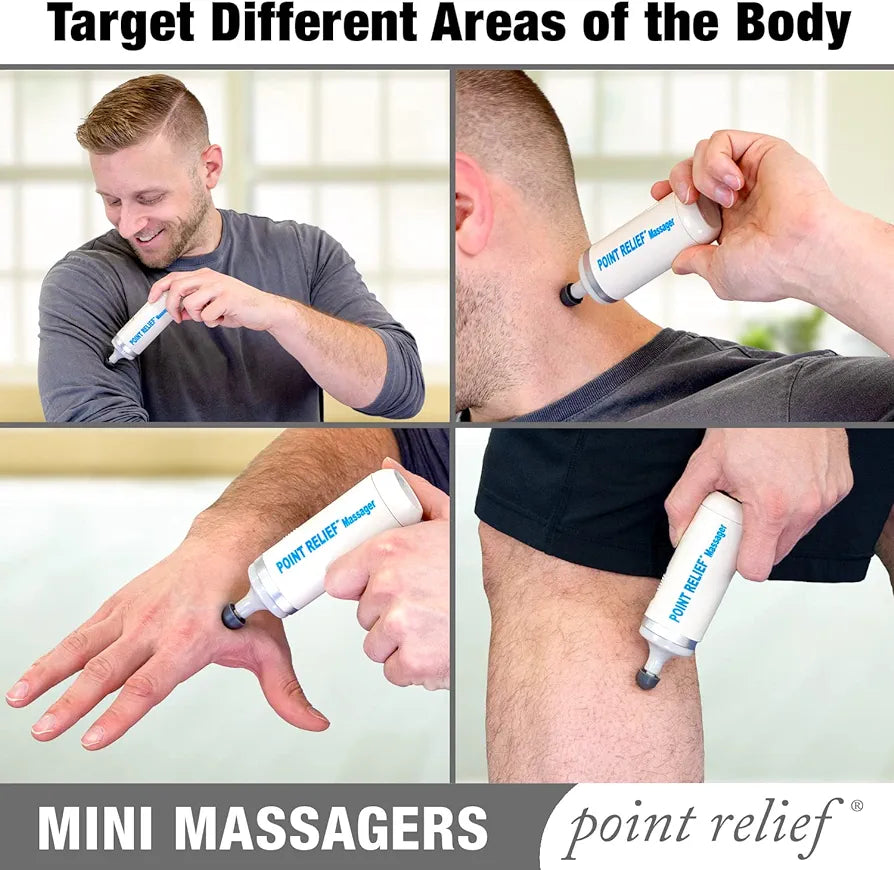 Point Relief 14-1050 Mini Massager for Handheld Targeted Massage Therapy Relieve Muscle Pain