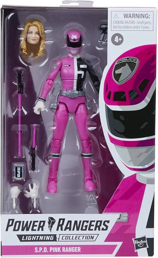 Power Rangers Lightning Collection S.P.D. Pink Ranger 6-Inch Premium Collectible Action Figure Toy with Accessories