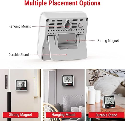 TP157 Thermopro: Accurate Indoor Thermometer for Home, Greenhouse, Office & Basement - Digital Temp & Humidity Sensor