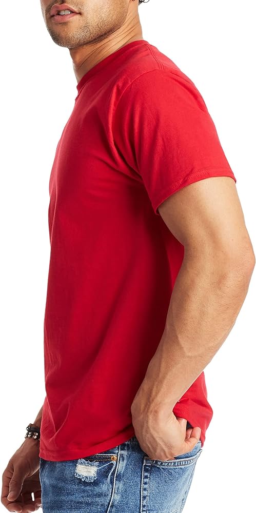 Hanes Men's Beefy-T Heavyweight Cotton T-Shirt (1-2 Pack, Big & Tall)