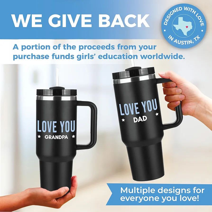 Grandpa 40oz Tumbler - Best Gifts for Grandfathers, Father's Day, Birthday Presents
