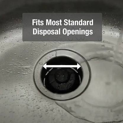 DANCO Disposal Genie Garbage Disposal Strainer | Kitchen Sink Drain Splash Guard | Food Scraper | Black 