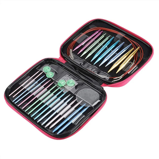 Aluminum Circular Knitting Needles Set 13 Pairs Aluminum Needles Your Mom, Female Friends Who Love Knit Needle Diy Tools