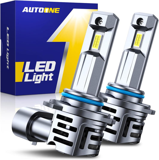 Limited Edition AUTOONE 9005 Bulbs, 700% Brighter 24000 Lumens 6000K HB3 Bulbs