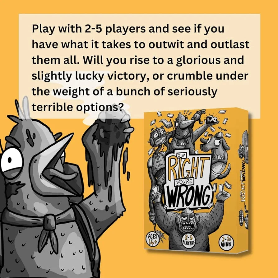 I’m Right You’re Wrong - A Light Strategy Card Game Where Players Battle for The Last Word 