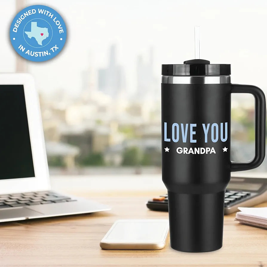 Grandpa 40oz Tumbler - Best Gifts for Grandfathers, Father's Day, Birthday Presents