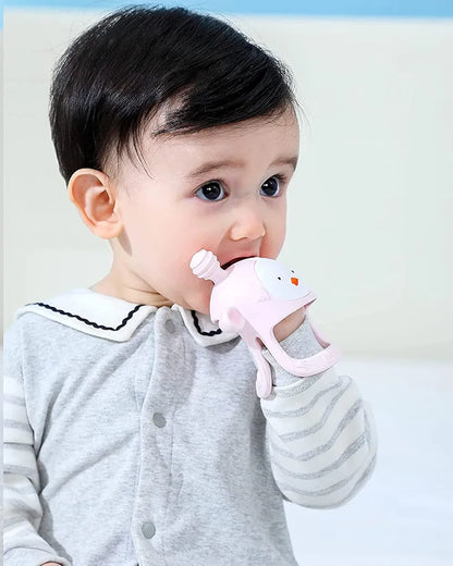 COZYPANDA Baby Teether, Teething Toys for Babies 0-6 Months, Never Drop Baby Teething Toys Silicone, Infant Toys, Teething Pacifier, Baby Chew Toys for Teething Relief, BPA Free