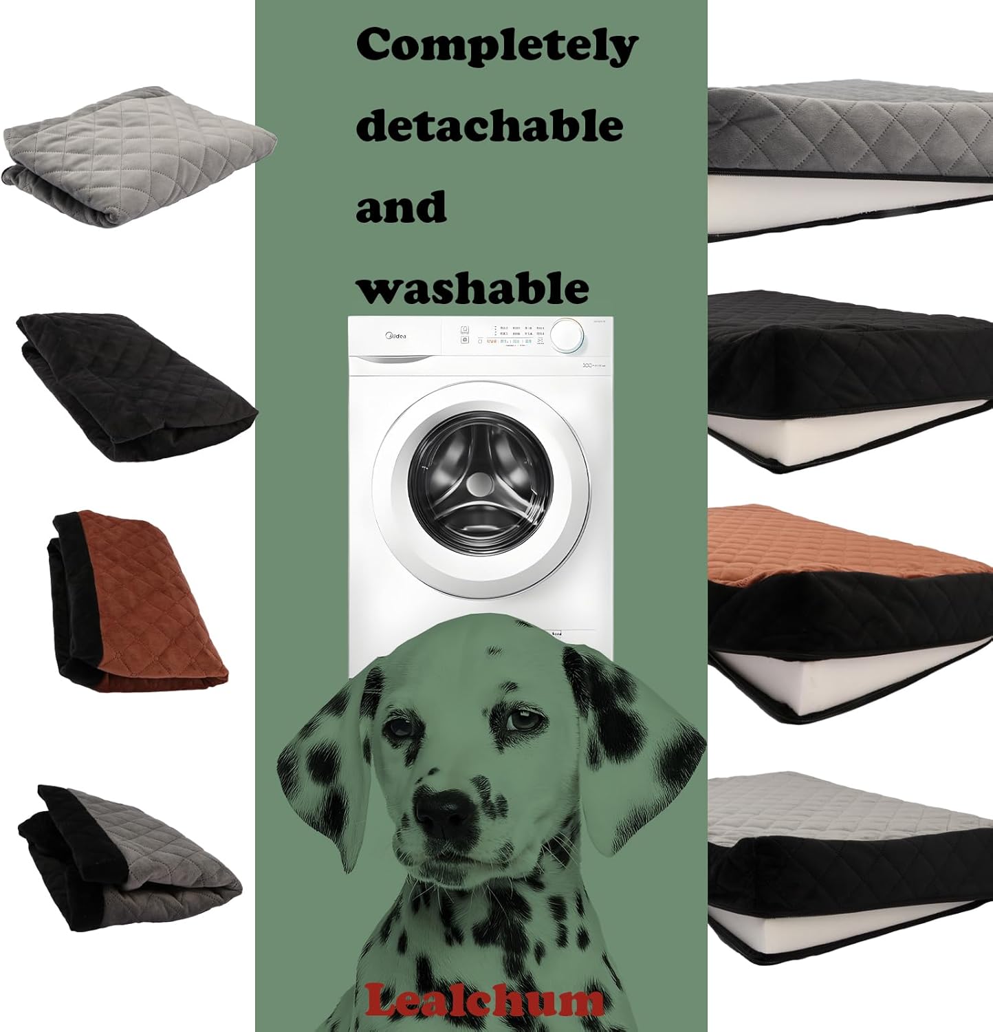 Dog Car Seat Up to 55lb,2 Clip-On Safety (Black/Grey, Large)