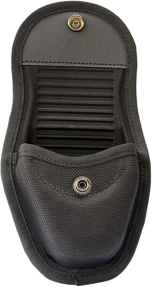 TTGTACTICAL Hidden Snap Handcuff Case Law Enforcement Military Standard Cuff Pouch with Belt Loop Black