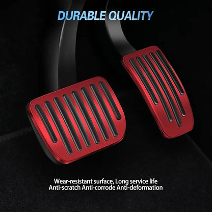 Foot Pedal Pad Replacement Anti Slip Aluminum Pedal Covers Compatible with Tesla Model 3 Model Y 