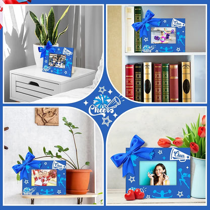 12 Pcs Cheer Picture Frame 8x10 Inch Wood Photo Frames Cheerleader Wooden Frame Cheer Gift Tabletop Pictures Cheerleading Photo Display for Gallery Home Wall Decor 