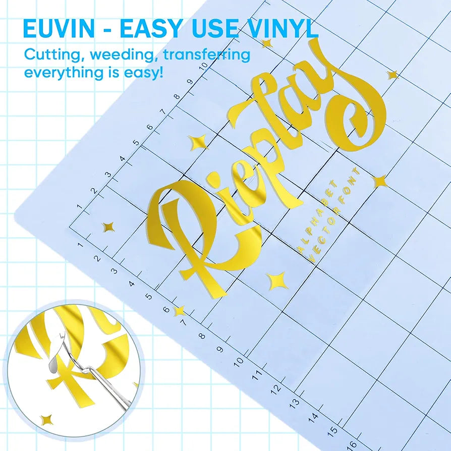 Gold Permanent Vinyl for Cricut & Silhouette