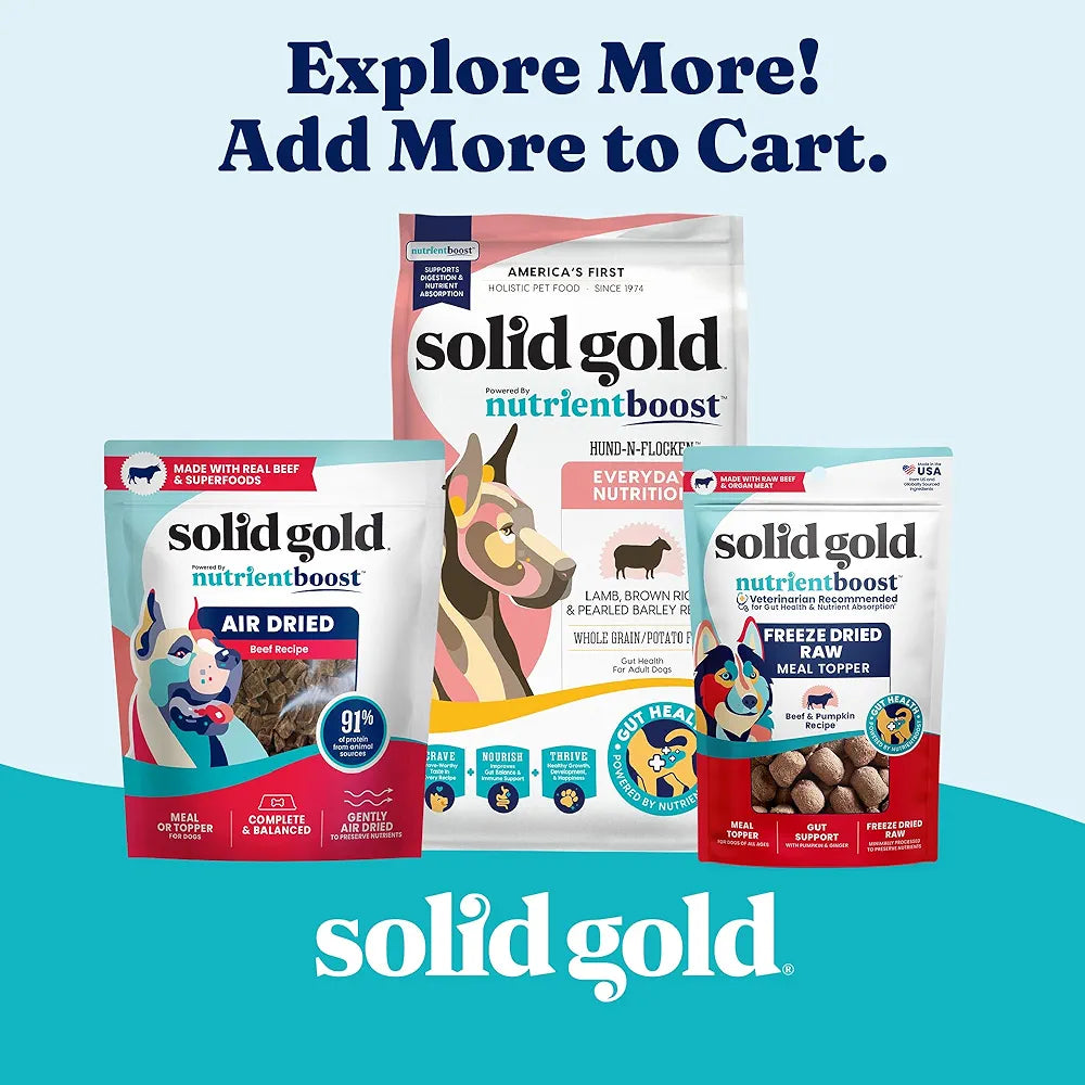Solid Gold Beef Tripe Wet Dog Food Mix in for Adult & Senior Dogs - Helps Boost Appetite for Picky Eaters & Sensitive Stomachs - Canned Dog Food Additive for Healthy Digestion - 6 Pack/13.2oz Cans