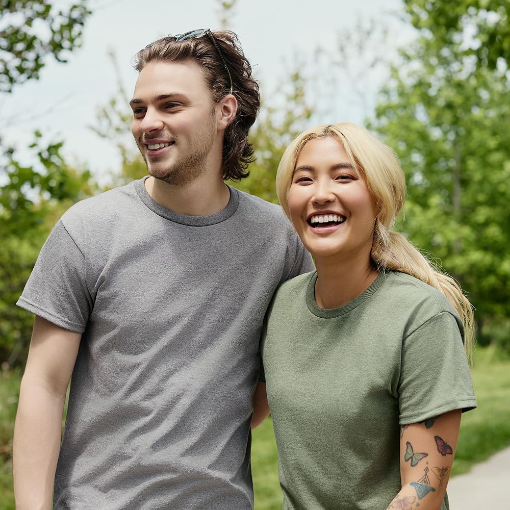 Hanes Men's Beefy-T Heavyweight Cotton T-Shirt (1-2 Pack, Big & Tall)